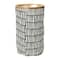 Household Essentials Krush Bamboo Rimmed Hamper (Round, Black)